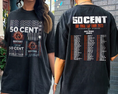 50Cent Tour shirt, 50Cent Rap Shirt, 50Cent The Final Lap Tour 2023 Shirt