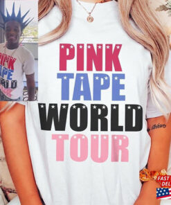 Lil Uzi Vert Rap Shirt Y2k 90S Merch Vintage Pink Tape T-Shirt World Tour 2023 Tickets Album American Flag V9 L17 Unisex