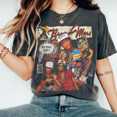 Bruno Mars Music Shirt, Bruno Tshirt, Comfort colors shirt