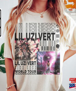 Lil Uzi Vert Rap Shirt Y2k 90S Merch Vintage Pink Tape Comfort colors T-Shirt World Tour 2023 Tickets Album American Flag V4 L17 Sweatshirt