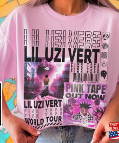 Lil Uzi Vert Rap Shirt Y2k 90S Merch Vintage Pink Tape T-Shirt World Tour 2023 Tickets Album American Flag V4 L17 Sweatshirt