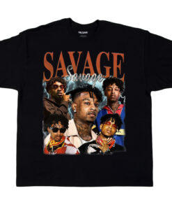 21 Savage Vintage T-Shirt, Hiphop RnB Rapper Homage Graphic Shirt
