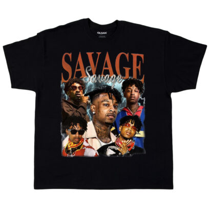 21 Savage Vintage T-Shirt, Hiphop RnB Rapper Homage Graphic Shirt