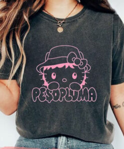 Hello Kitty Peso Pluma Classic 90s Graphic Comfort Colors shirt, Peso World Tour 2023 Shirt Gift For Mom Daughter Girlfriend