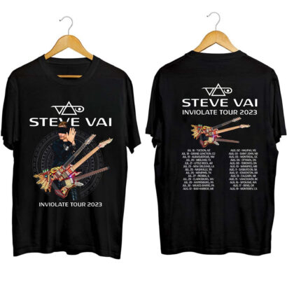 Steve Vai 2023 tour Shirt, Steve Vai Inviolate North American Tour 2023 Shirt, Steve Vai Fan Tee