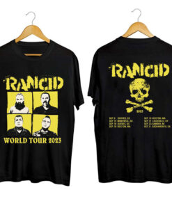 Rancid World Tour 2023 Shirt, Rancid Band Fan Shirt, Rancid 2023 Concert Shirt