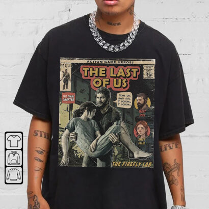 The Last Of Us Comic Shirt, The Last Of Us movie shirt