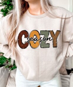 Cozy Season Sweatshirt, Thanksgiving Shirt, Cute Fall Sweatshirt