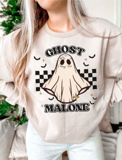 Ghost Malone Shirt, Funny Ghost Shirt, Halloween Shirt, Cute Ghost Shirt