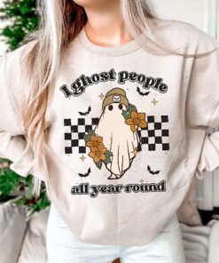 Ghost People Year Round Sweatshirt, Cool Ghost Halloween Shirt