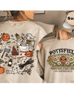 Pottsfield Harvest Festival 2 Side Sweatshirt, Vegetables Fall Shirt, Pottsfield Sweater