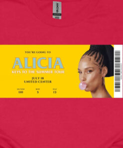Alicia Keys Music Shirt World Tour 2023 T-Shirt, Alicia Keys Summer Tour 2023 Shirt