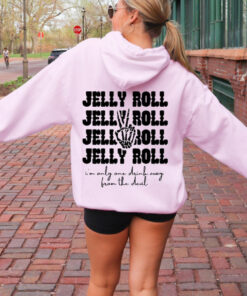 Jelly Roll Hoodie - Jelly Roll One Drink Away From The Devil Hoodie - Jelly Roll - Son of a Sinner