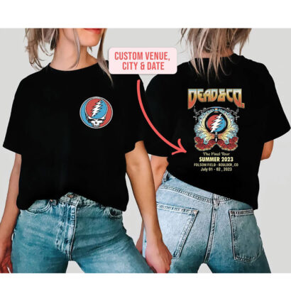 Dead and Company The Final 2023 Summer Tour T-Shirt, Custom City Date Tour Shirt