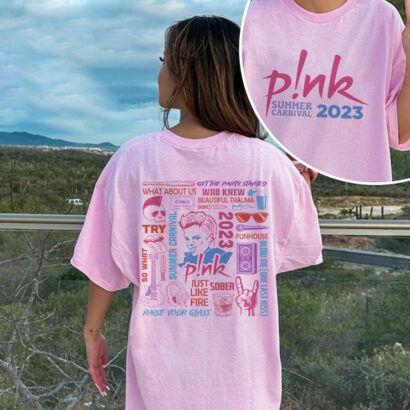 Pink Tour Shirt, Pink Summer Carnival 2023 Tour T-Shirt, Pink Concert Shirt