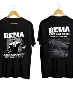 Rema tour 2023 Shirt, Rema North American Rave And Rose 2023 Tour Shirt