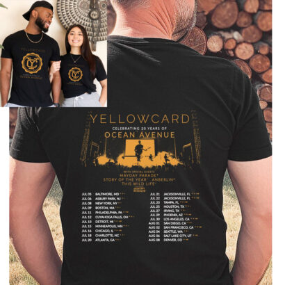 Yellow card 2023 Tour Shirt, Yellow card T Shirt, Yellow card 2023 Concert For Fan