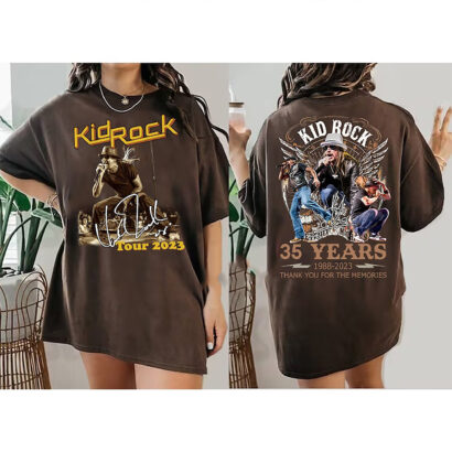 Kid Rock World Tour 2023 Tshirt, Kid Rock Anniversary Shirt, Kid Rock Shirt