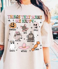 Things That Make Me Happy Shirt, Halloween Spooky Season Shirt