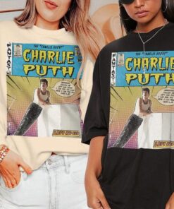 Charlie Puth Shirt, 90S Vintage Charlie Puth Album World Tour 2023 Shirt