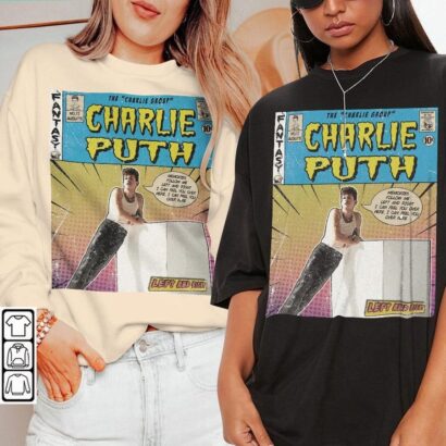 Charlie Puth Shirt, 90S Vintage Charlie Puth Album World Tour 2023 Shirt