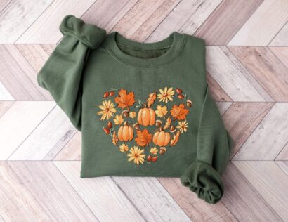 Cottagecore Fall Sweatshirt For Women, Vintage Thanksgiving Crewneck