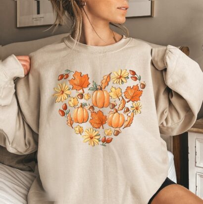 Pumpkin Fall Sweatshirt For Women, Vintage Thanksgiving Sweater, Pumpkin Patch Shirt