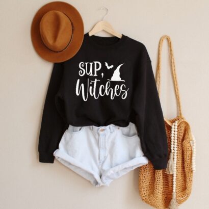 Sup Witches Shirt, Halloween Sweatshirts, Halloween Sweater