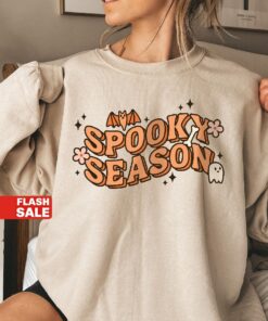 Spooky Season T Shirt, Vintage Halloween Crewneck Sweatshirt