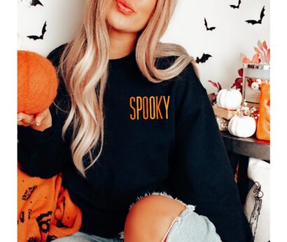 Vintage Halloween Crewneck Sweatshirt, Spooky Shirt