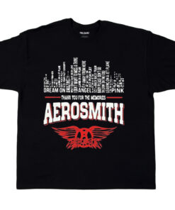 Aerosmith Tour 2023-2024 Shirt, Dream On Angel Pink Thank You For The Memories Aerosmith Shirt