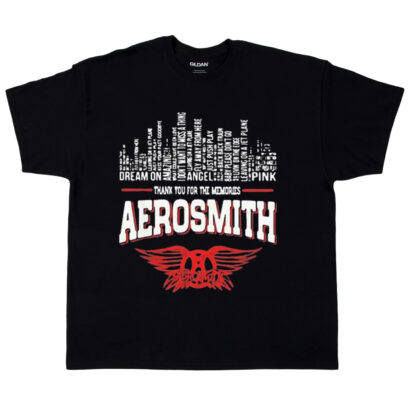 Aerosmith Tour 2023-2024 Shirt, Dream On Angel Pink Thank You For The Memories Aerosmith Shirt