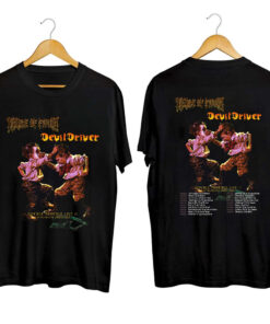 Cradle of Filth and DevilDriver tour Shirt, Double Trouble Live US Co-Headline Tour 2023 Shirt