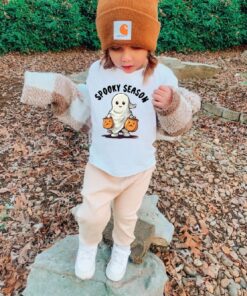 Spooky Season Toddler Shirt, Halloween Costume Toddler Boy Girl, Kid Halloween Shirt