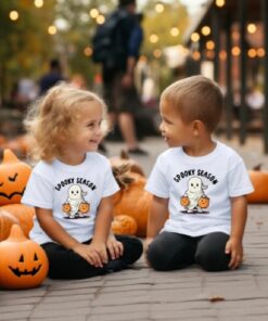 Spooky Season Toddler Shirt, Halloween Costume Toddler Boy Girl, Kid Halloween Shirt