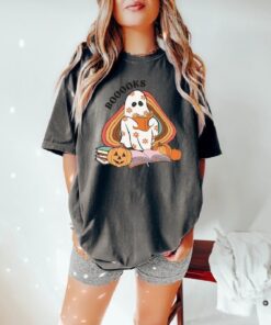 Ghost Books T-shirt, Funny Halloween shirt, Halloween Gift for Teacher