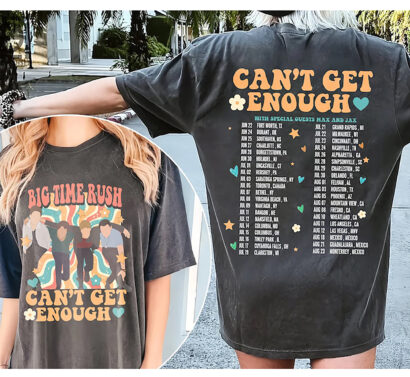 Big Time Rush tour 2023 tshirt, Big Time Rush Can't get Enough tour 2023 shirt