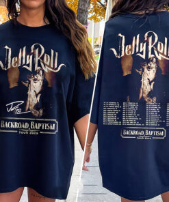 Jelly Roll tour Shirt, Jelly Backroad Baptism 2023 Tour Tshirt