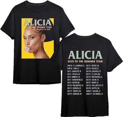 Alicia Keys Summer Tour 2023 Shirt, Alicia Keys Tour Shirt, Alicia Keys shirt