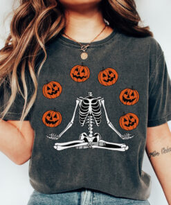 Pumpkin Halloween Shirt, Skeleton T Shirt, Pumpkin Tshirt