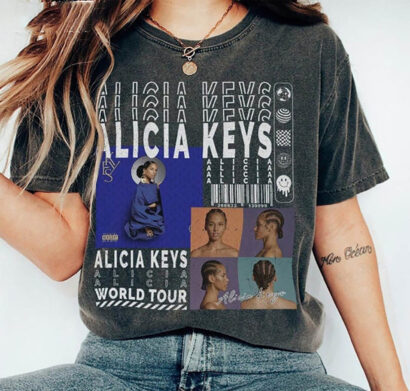 Alicia Keys tour shirt, Alicia Keys Music Summer Music Tour Shirt