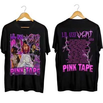 Lil Uzi Vert Rap Shirt , Lil Uzi Vert Pink Tape Tour Shirt, 2023 Pink Tape Tour Shirt