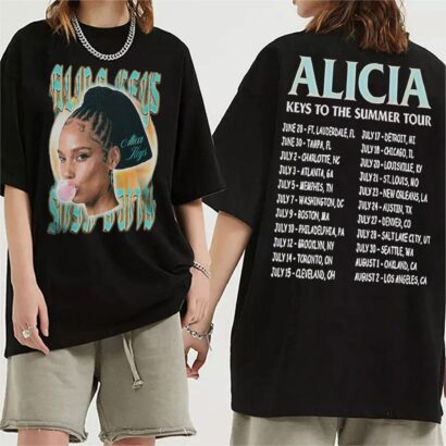 Alicia Keys Tour 2023 tshirt, Alicia Keys To The Summer Tour 2023 Shirt