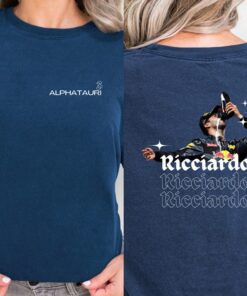 Daniel ricciardo shoey alphatauri f1 tshirt, formula 1 racing inspired aesthetic modern minimal f1 merch tshirt