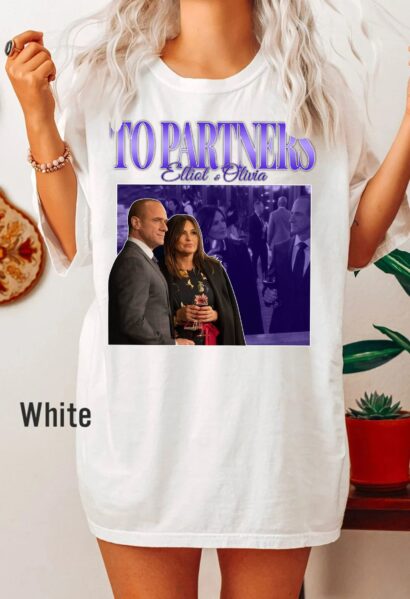 Elliot Stabler x Olivia Benson Retro Vintage 90's Shirt,Law And Order Homage Shirt