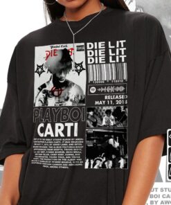 Playboi Carti Rap Shirt,Die Lit Album Shirt,Vintage Rapper Hiphop