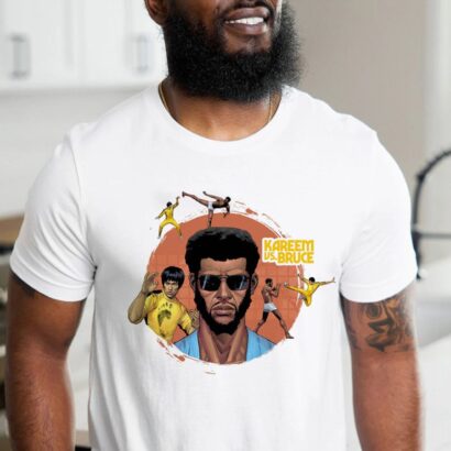 Kareem vs Bruce Lee Shirt, Kareem Abdul Jabbar Shirt, Kareem T-Shirt