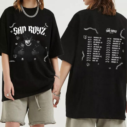 Junior H 2023 tour Shirt, US Sad Boyz Tour 2023 Shirt, Sad Boyz 2023 Concert Shirt