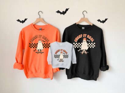 Family Halloween Sweatshirts, Couple Matching Halloween Costume Shirts