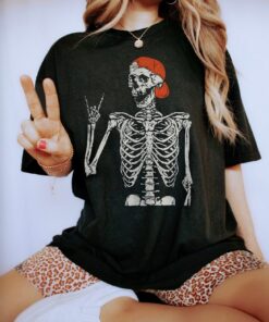 Skeleton Halloween Shirt, Funny Skeleton Tee